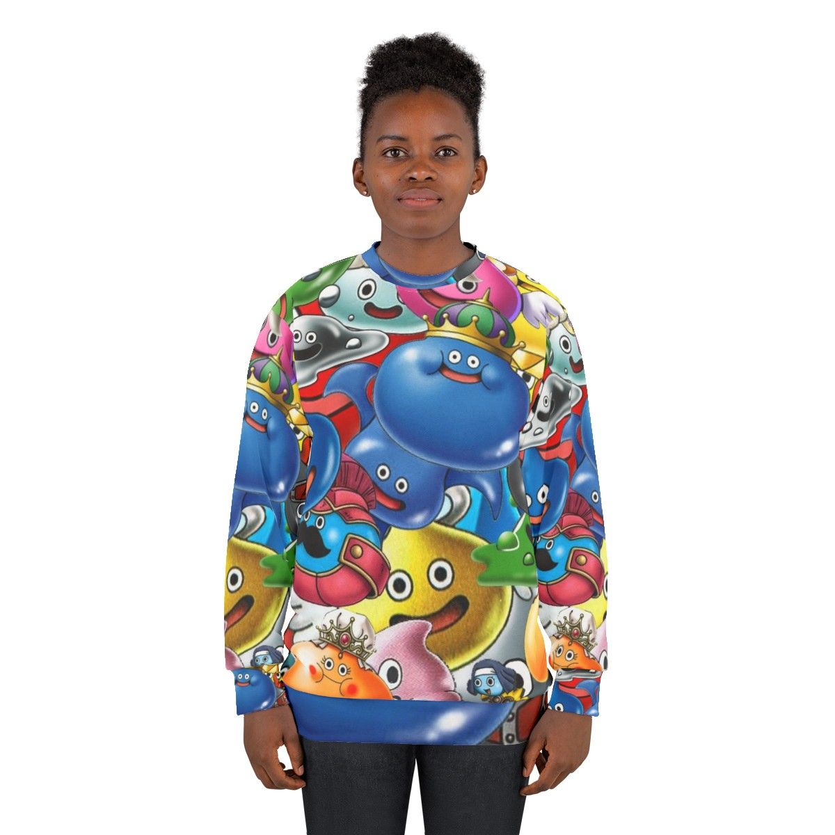 Dragon Quest Slimes Design Sweatshirt - women