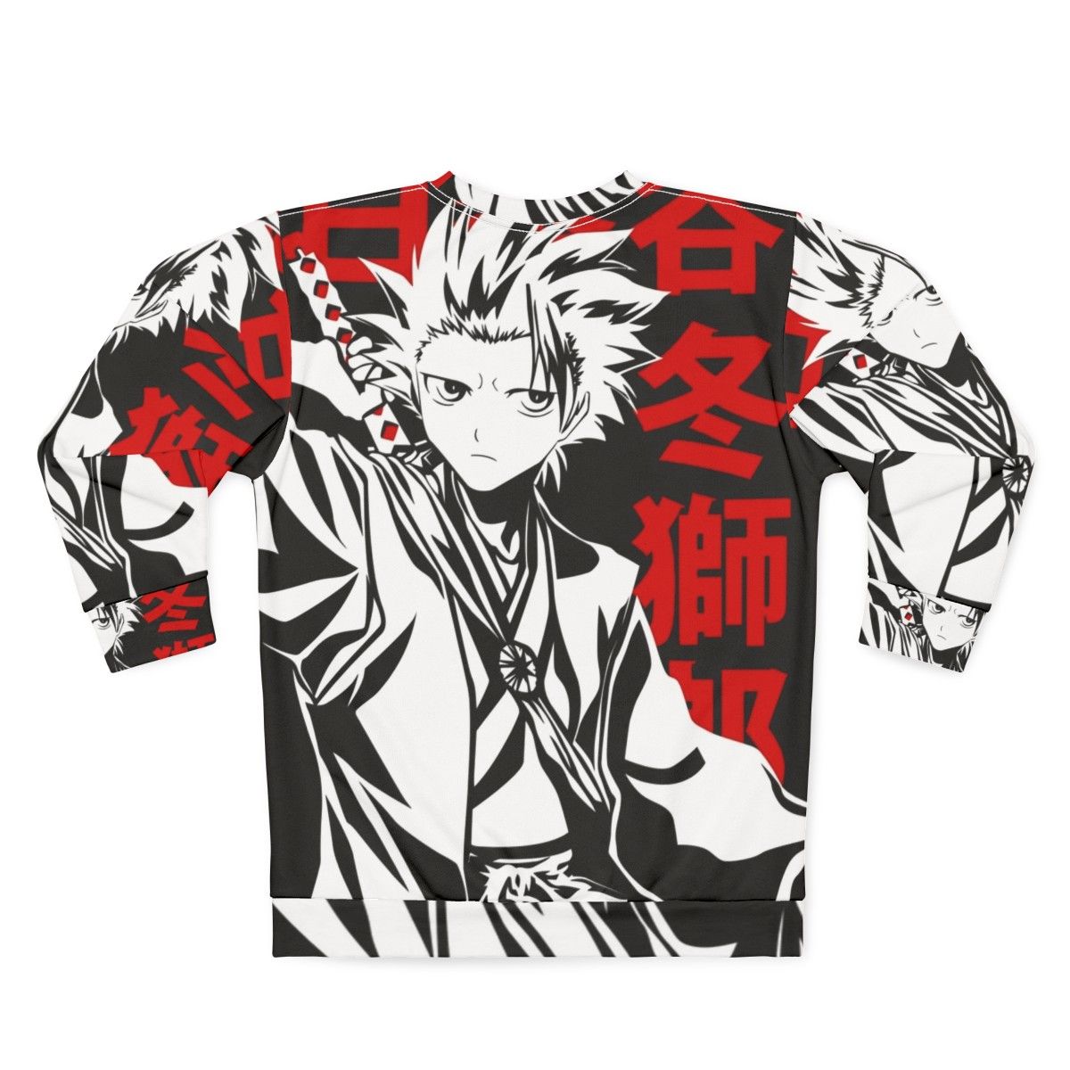 Toshiro Hitsugaya 10th Division Captain Bleach Anime Sweatshirt - Back