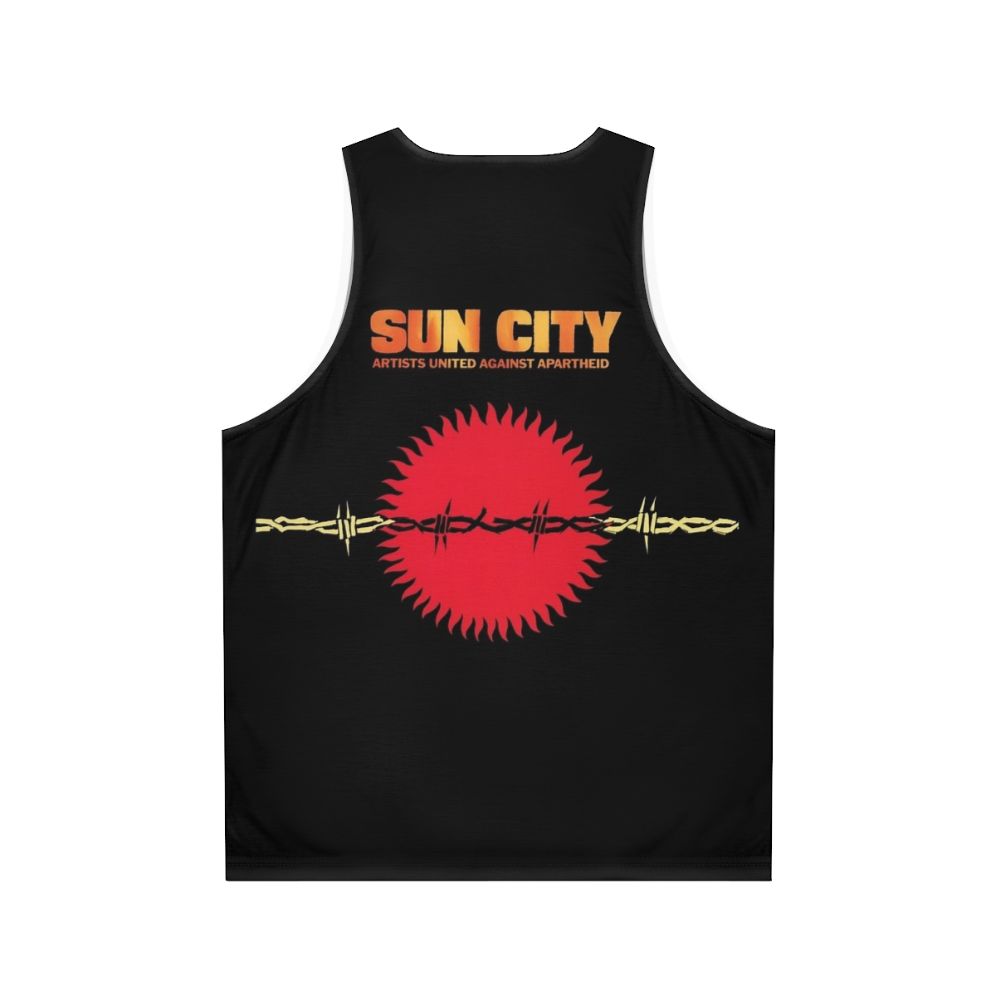 Sun City Anti-Apartheid Unisex Tank Top - Back