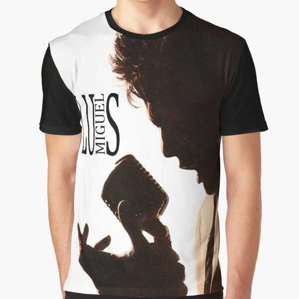 Stylish graphic t-shirt featuring the iconic Mexican singer Luis Miguel