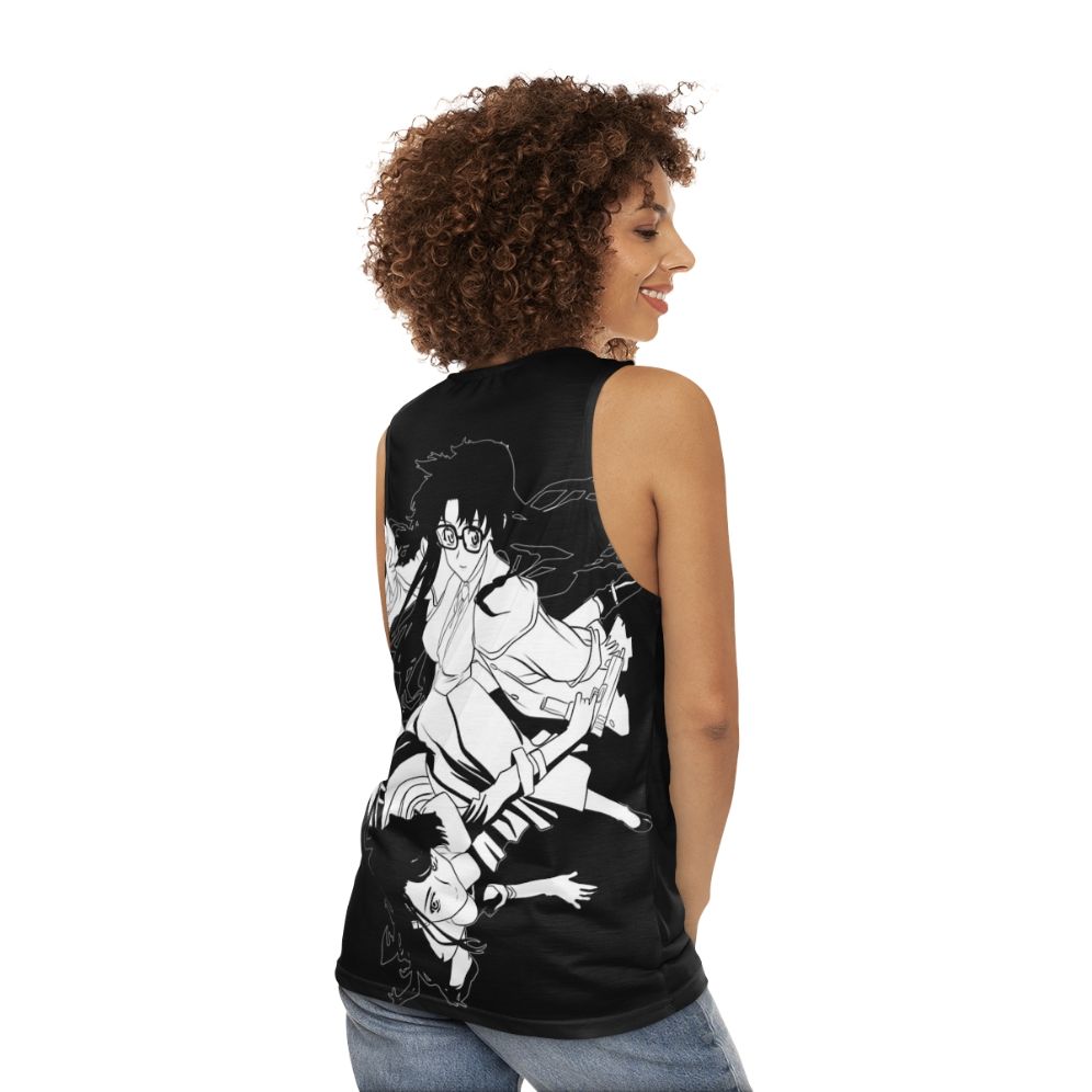 "Read or Die" anime-inspired unisex tank top - women back