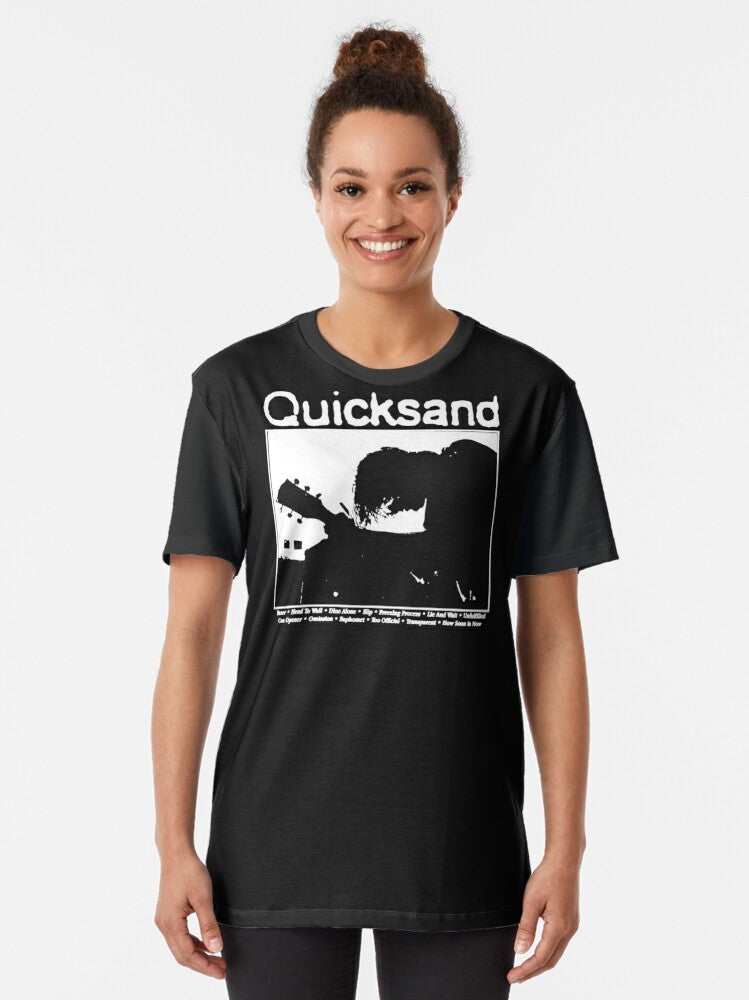 Quicksand Fazer Tour Graphic T-Shirt featuring a bold rock music design - Women