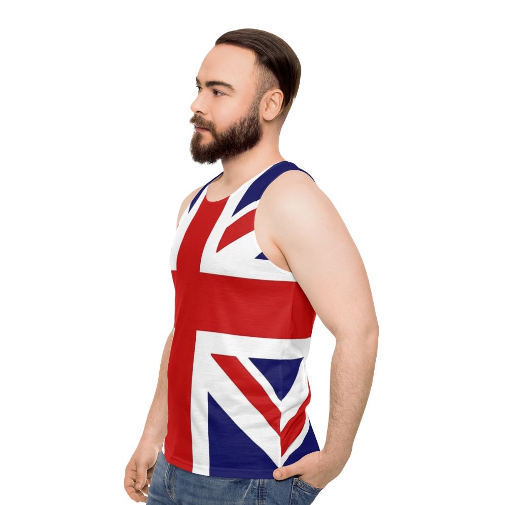 Union Jack punk cosplay unisex tank top - men side