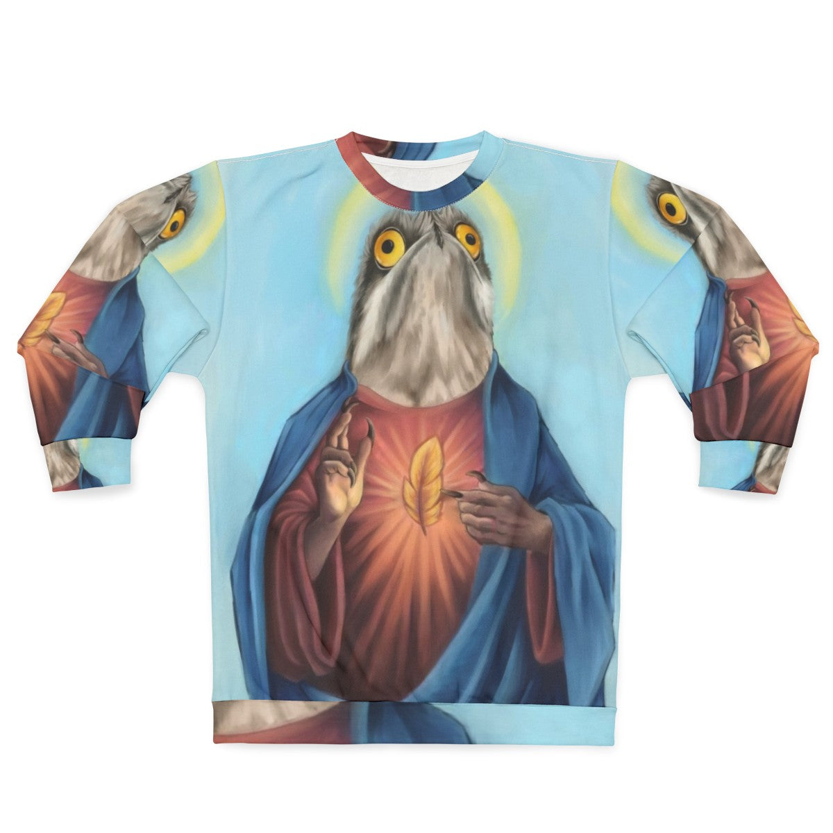 Potoo Bird Sweatshirt featuring unique bird art design