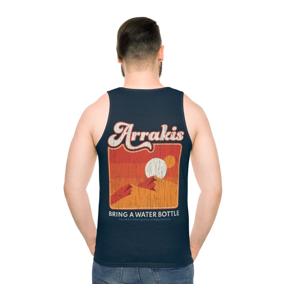 Dune 2020 Arrakis Desert Design Unisex Tank Top - men back