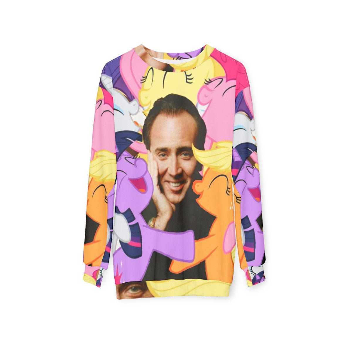 Nicolas Cage 'Nic And His Girls' custom graphic sweatshirt - hanging