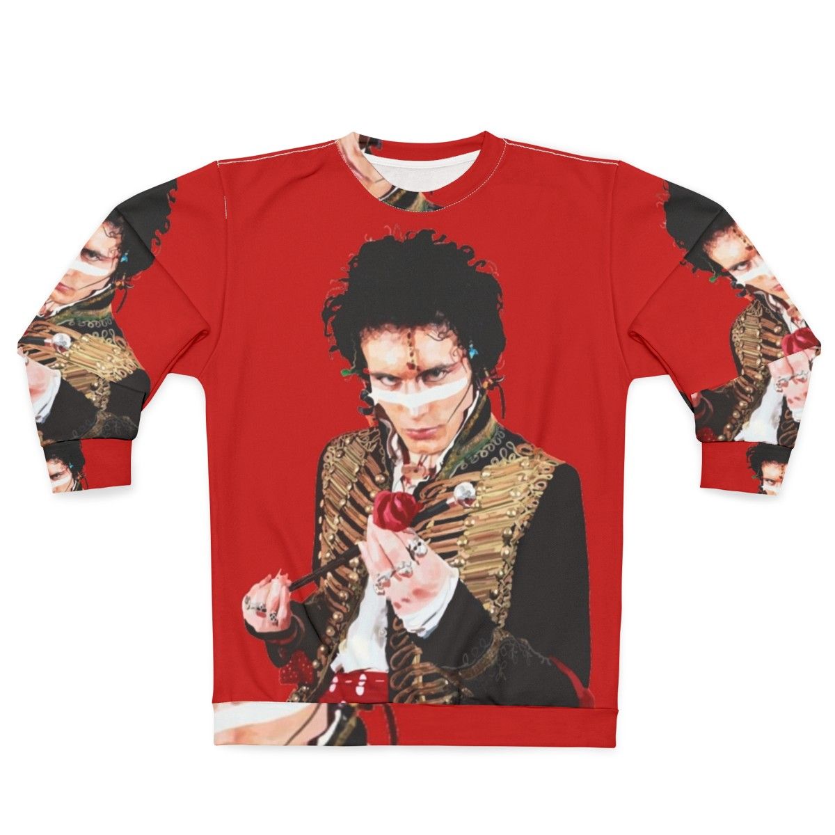 Adam Ant Inspired 80s Punk Rock Sweatshirt