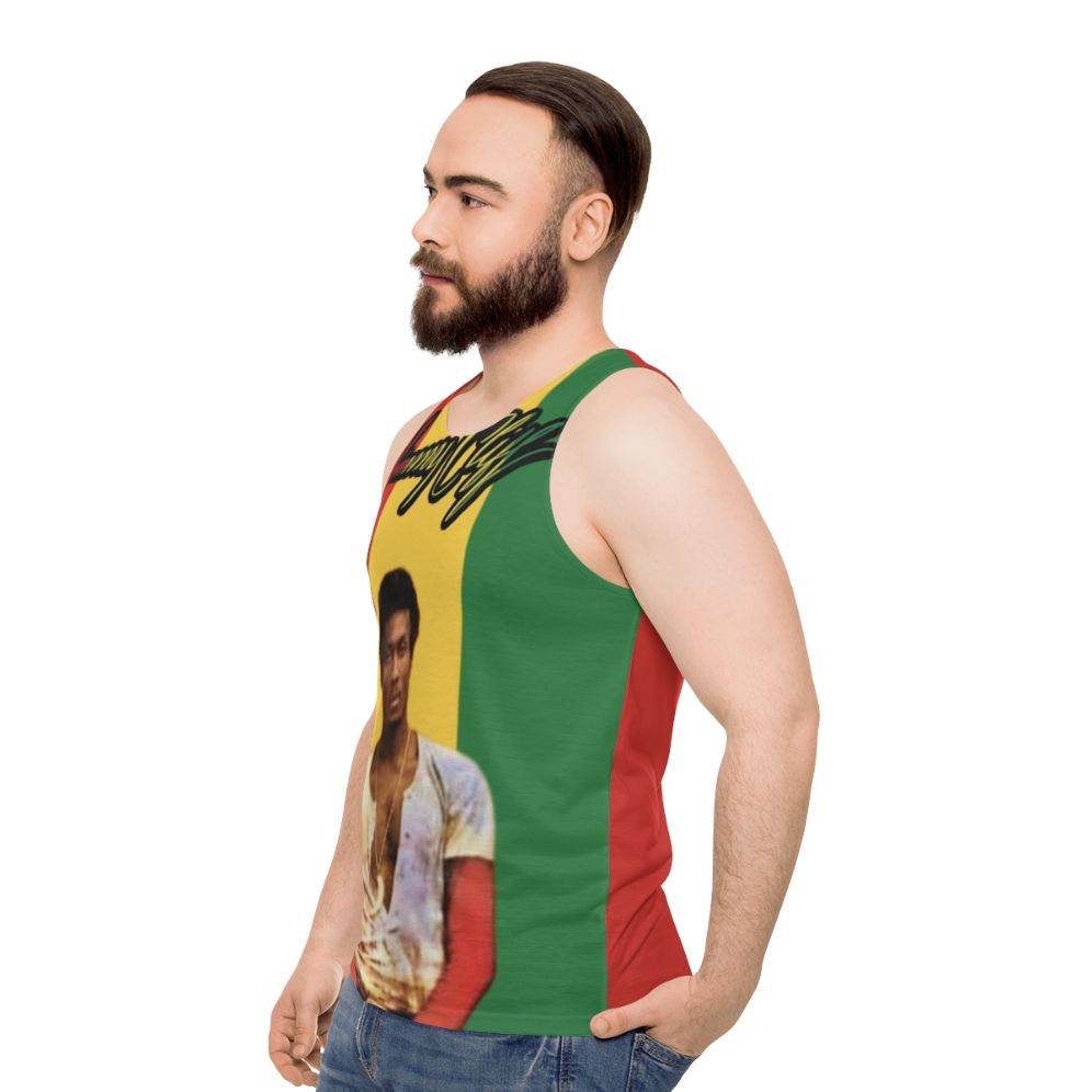 Jimmy Cliff Unisex Reggae Tank Top - men side