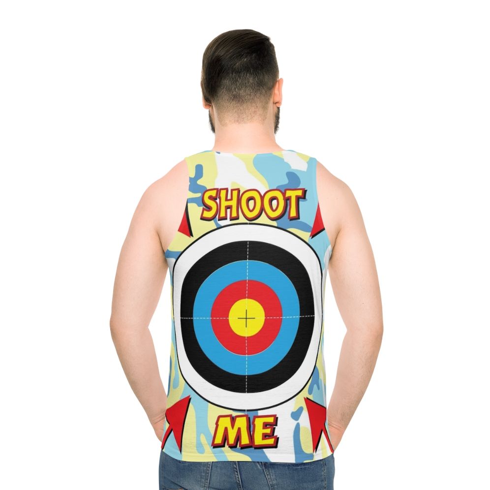 Paintball Stag Hen Do Target Unisex Tank Top - men back