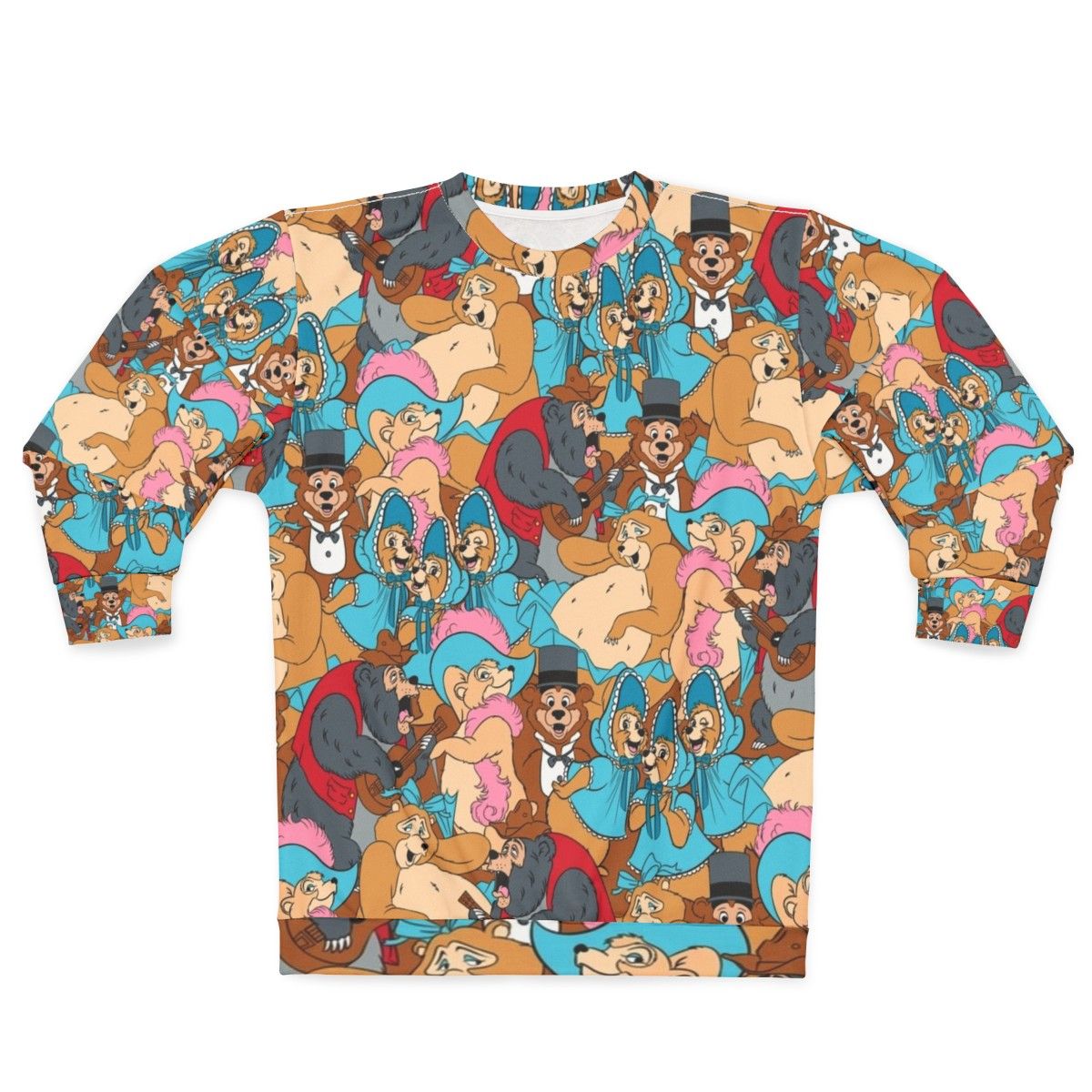 Vintage Country Bear Jamboree Pattern Sweatshirt