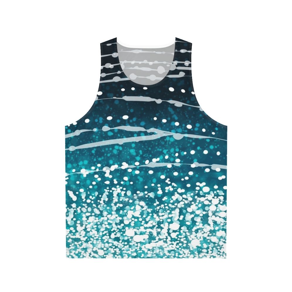 Whale shark pattern unisex tank top