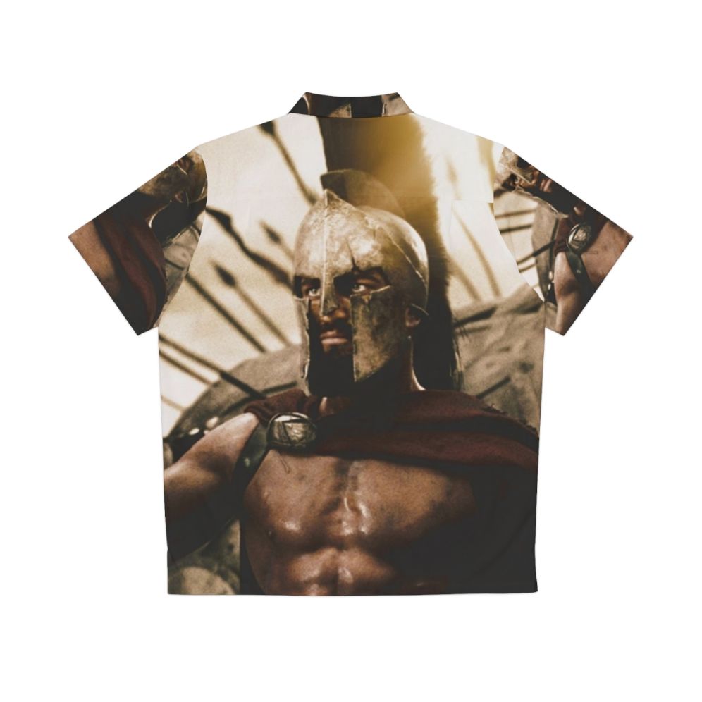 300 Spartans Greek Warrior Hawaiian Shirt - Back