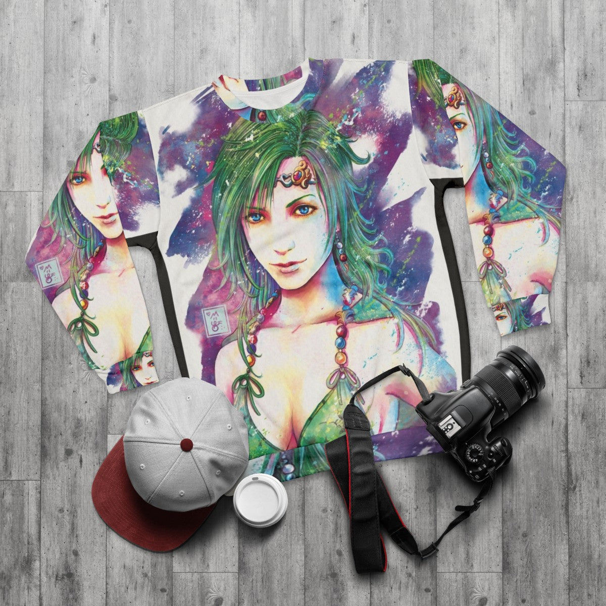 Rydia Final Fantasy Sweatshirt - flat lay