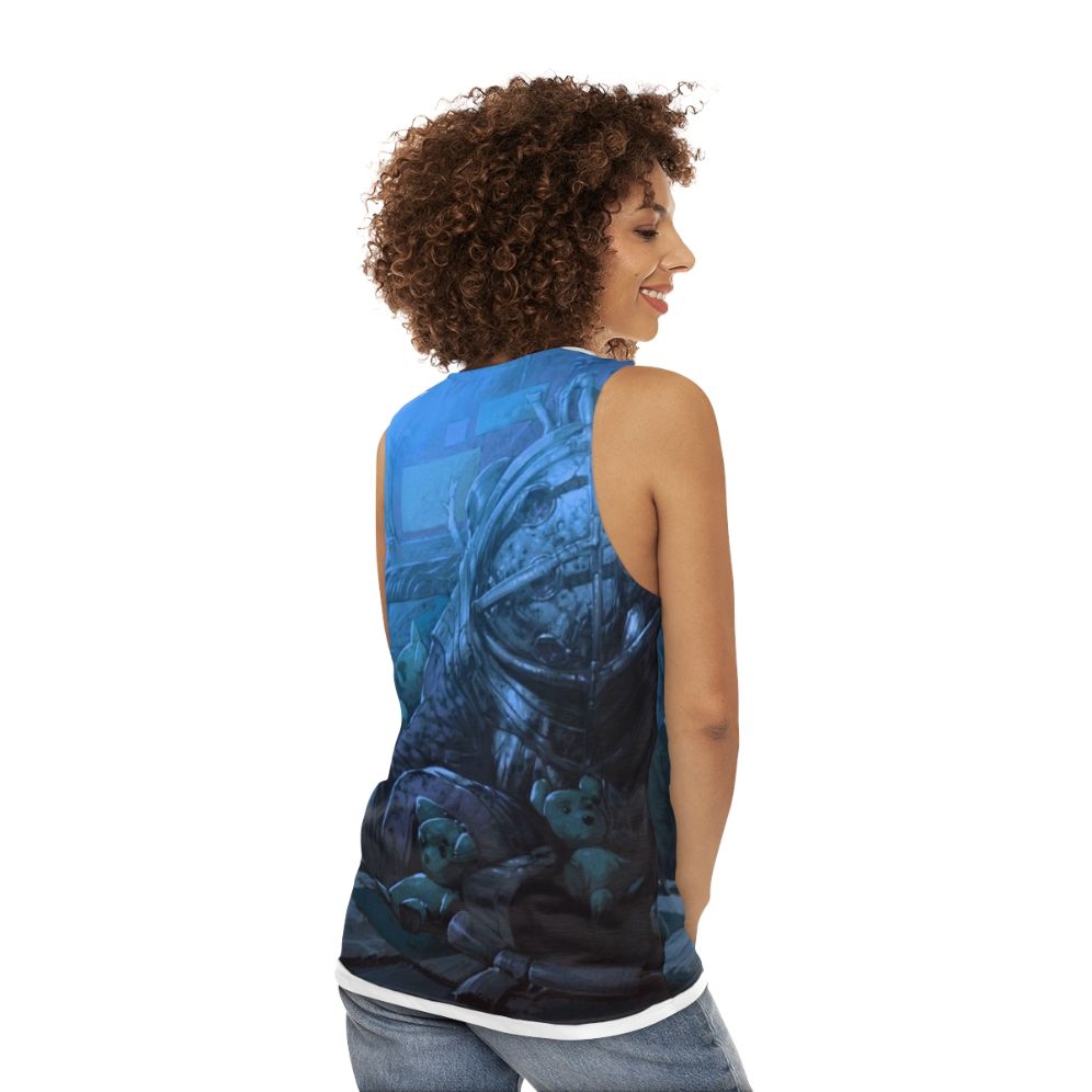 Bioshock Injured Big Daddy Unisex Tank Top - women back