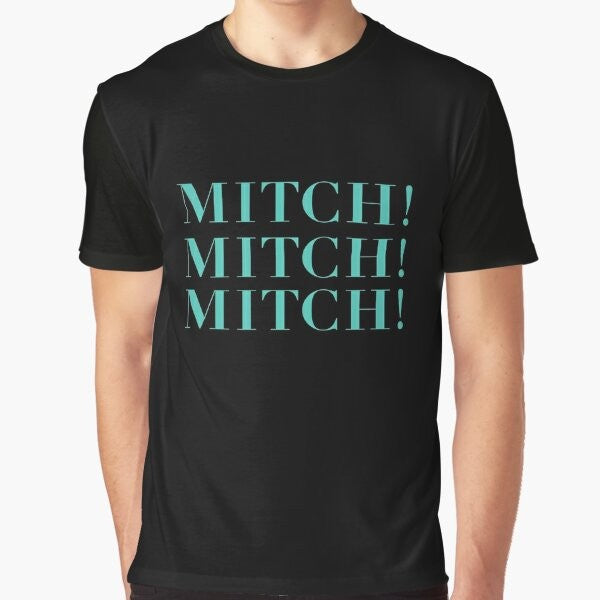 Mitch! Mitch! Mitch! Funny Graphic T-Shirt