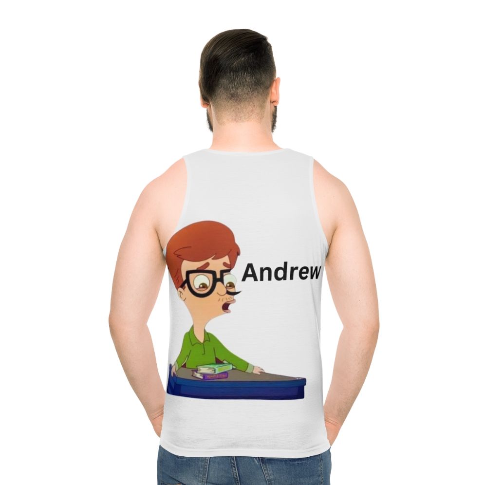 Big Mouth Andrew Glouberman Fanart Unisex Tank Top - men back