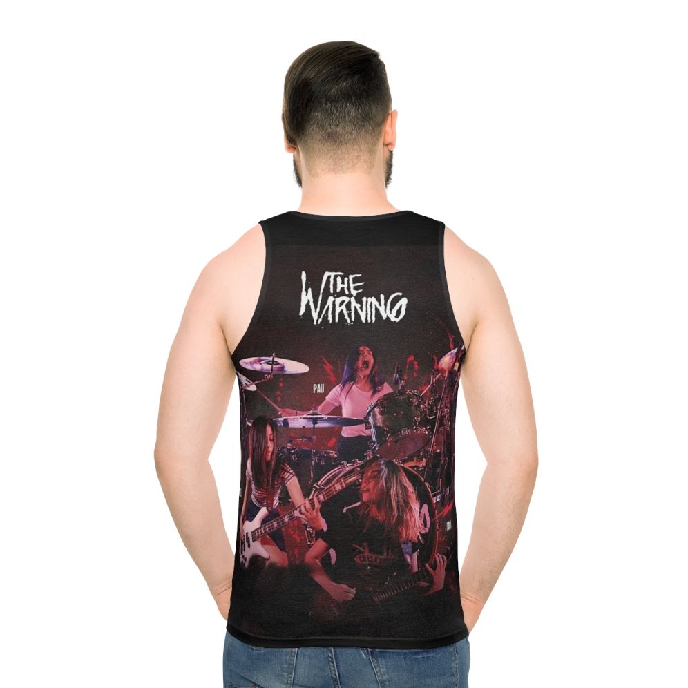 The Warning Band Unisex Rock Band Tank Top - men back