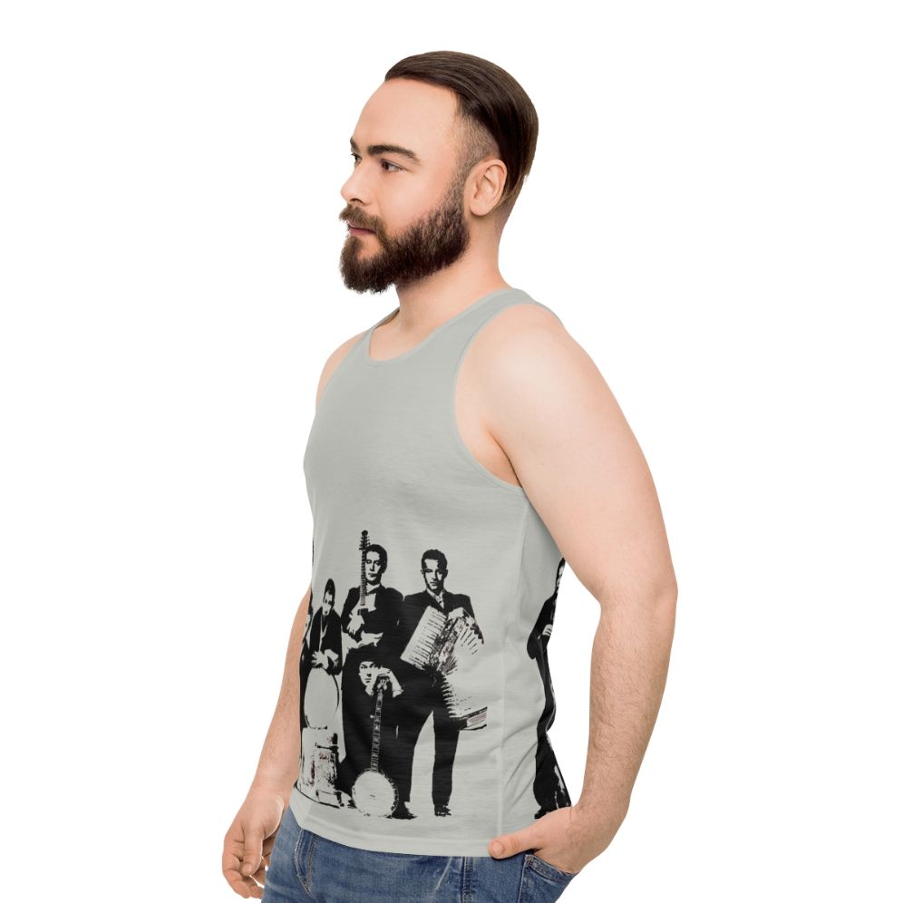 "The Pogues Irish Music Celtic Punk Unisex Tank Top" - men side