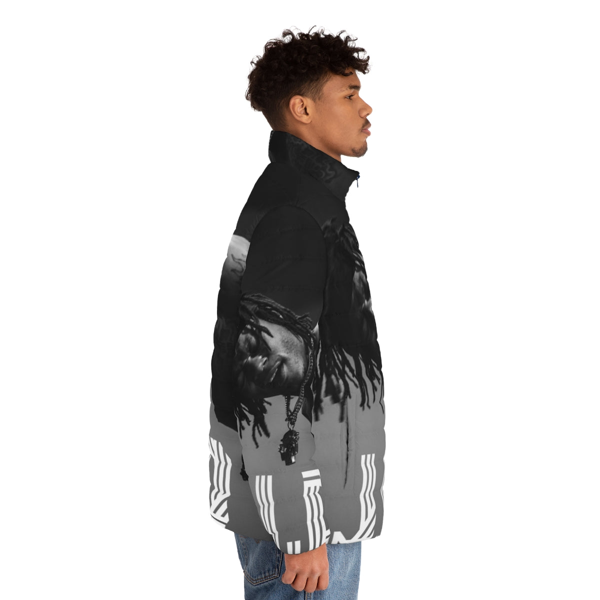 J.I.D. Dreamville Live Cut Out Puffer Jacket - men side right