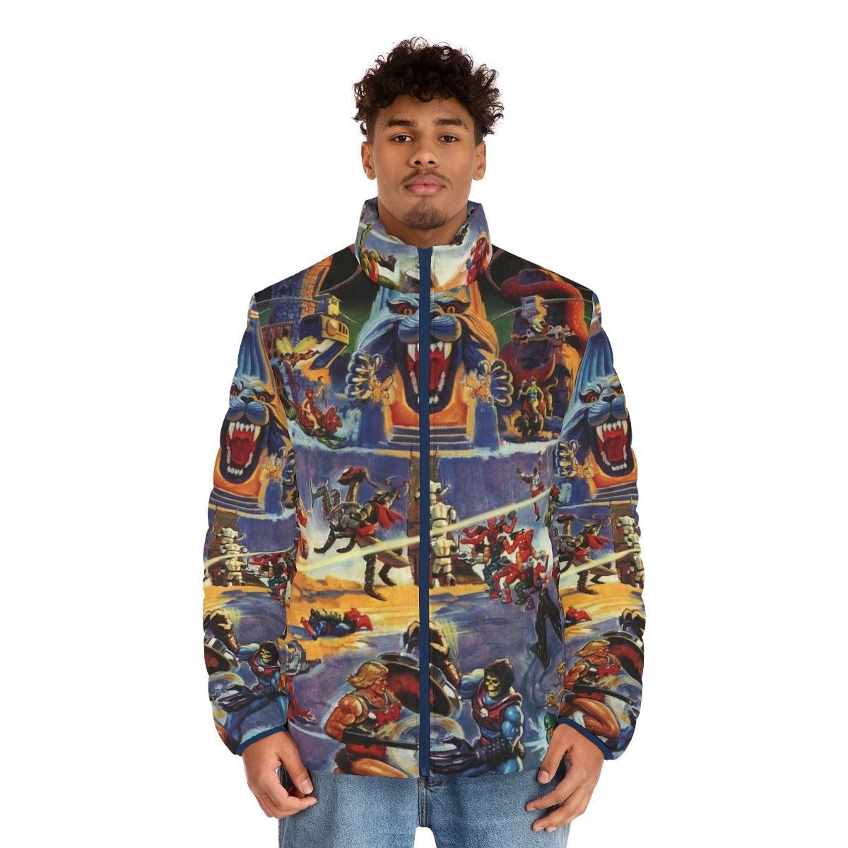 Masters of the Universe Puffer Jacket featuring He-Man and the Power of Grayskull - men front