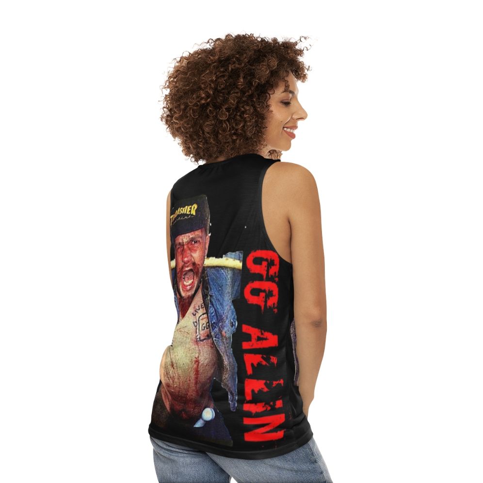 GG Allin Hardcore Punk Tank Top - women back