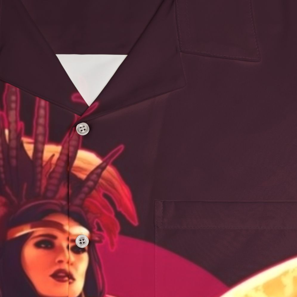 from dusk till dawn vampire hawaiian shirt movie design - Detail