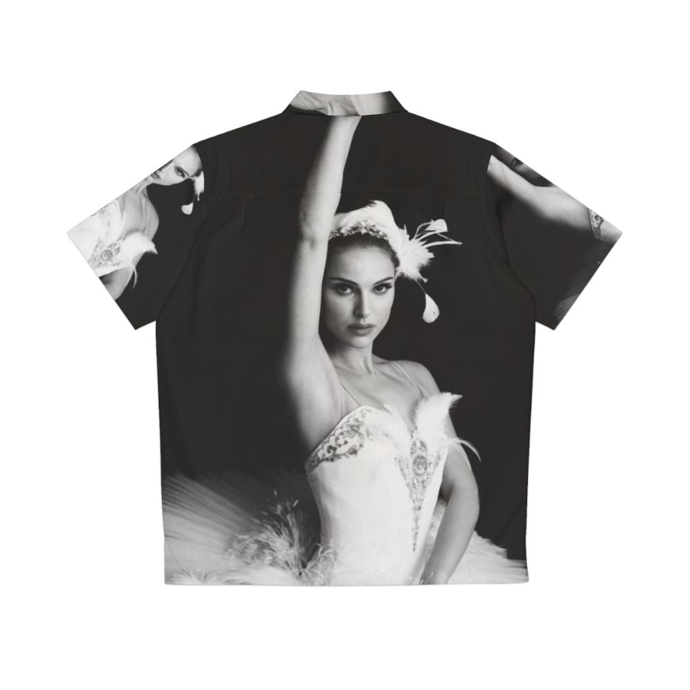 Black Swan Hawaiian Shirt featuring Natalie Portman in ballet attire - Back