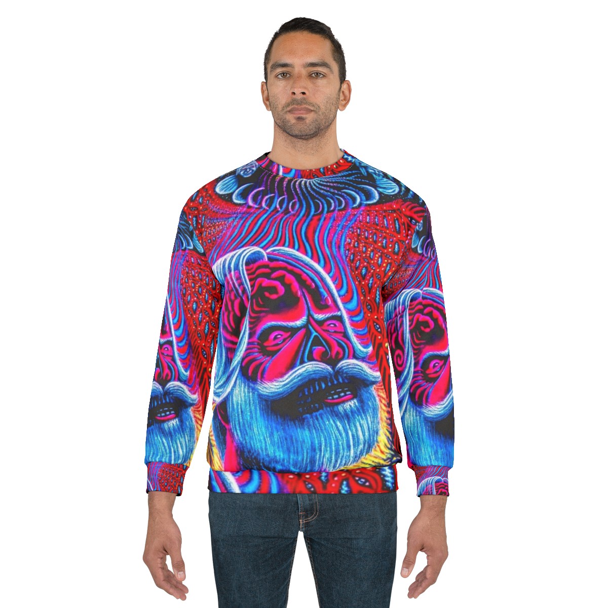 Psychedelic rock alex grey vintage sweatshirt - men