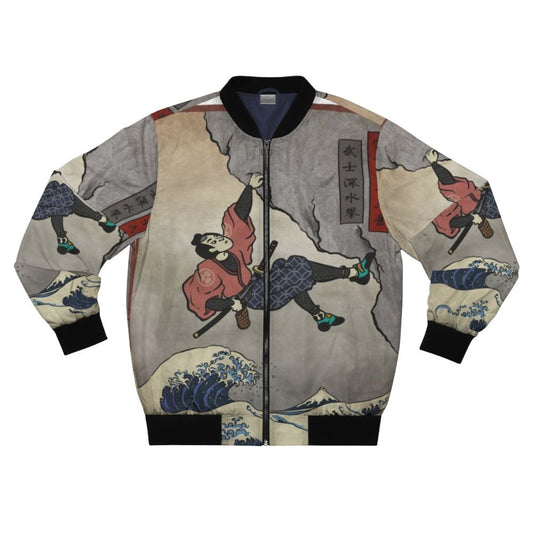 Samurai-inspired bomber jacket for deep water solo climbing and bouldering