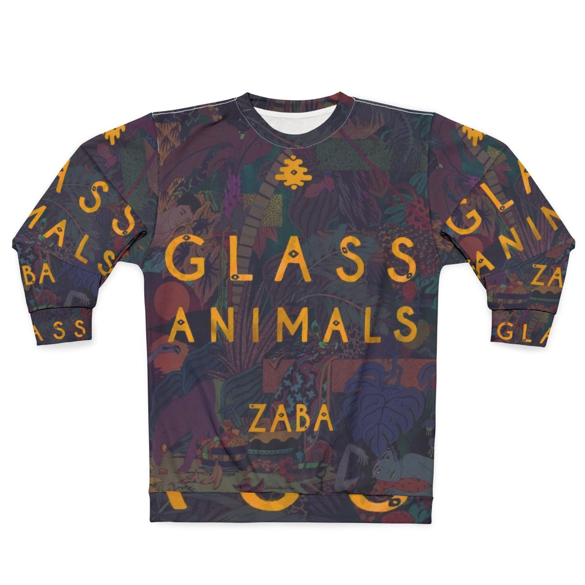 Glass Animals Trippy Sweatshirt with Indie Pop Album Art Design