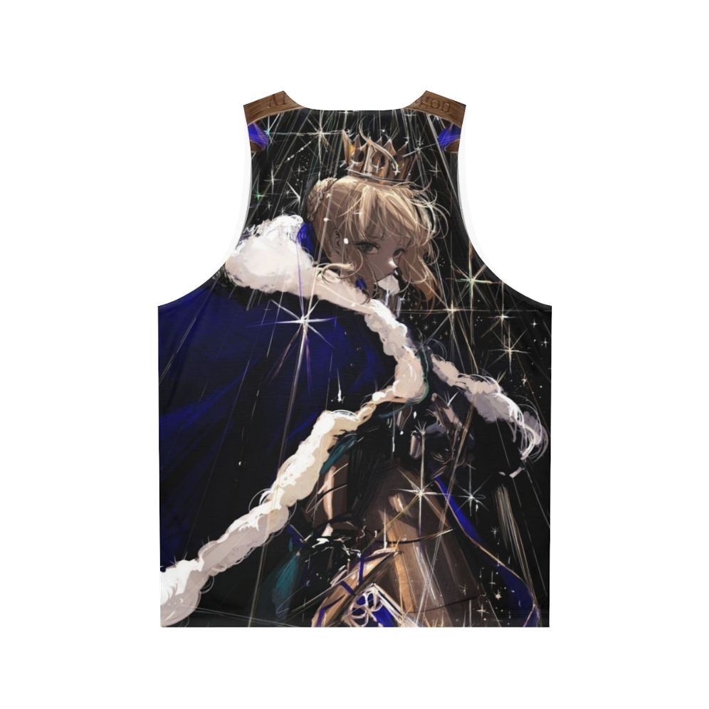 Saber Fate Grand Order anime character unisex tank top - Back