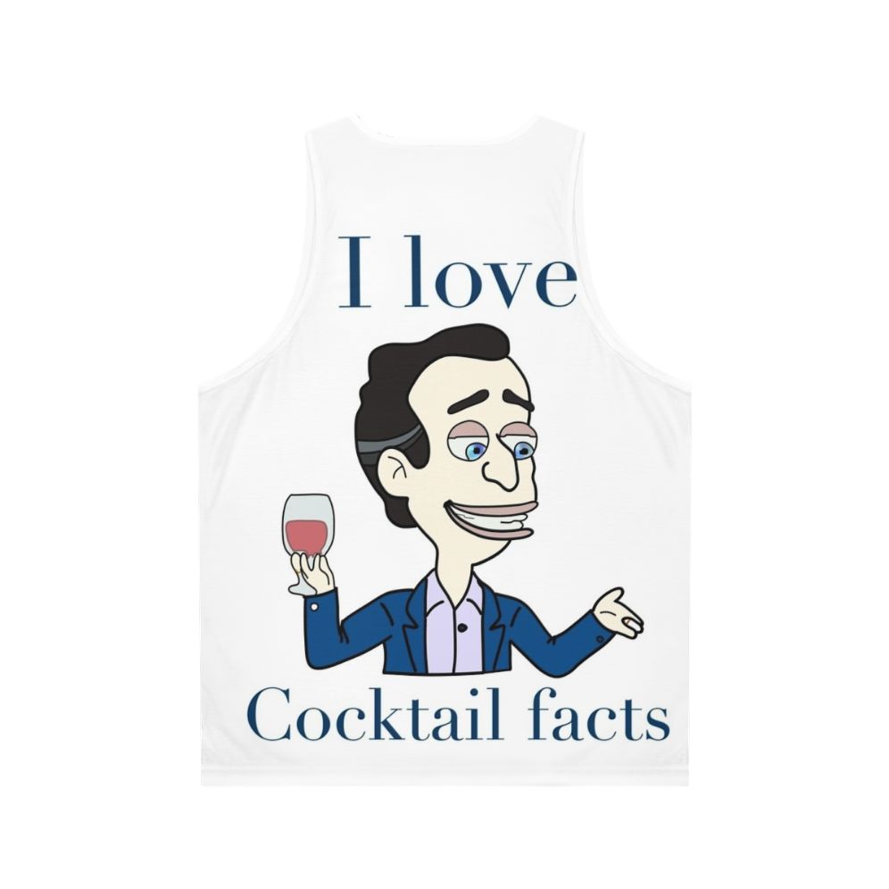 Big Mouth Cocktail Facts Unisex Netflix Tank Top - Back