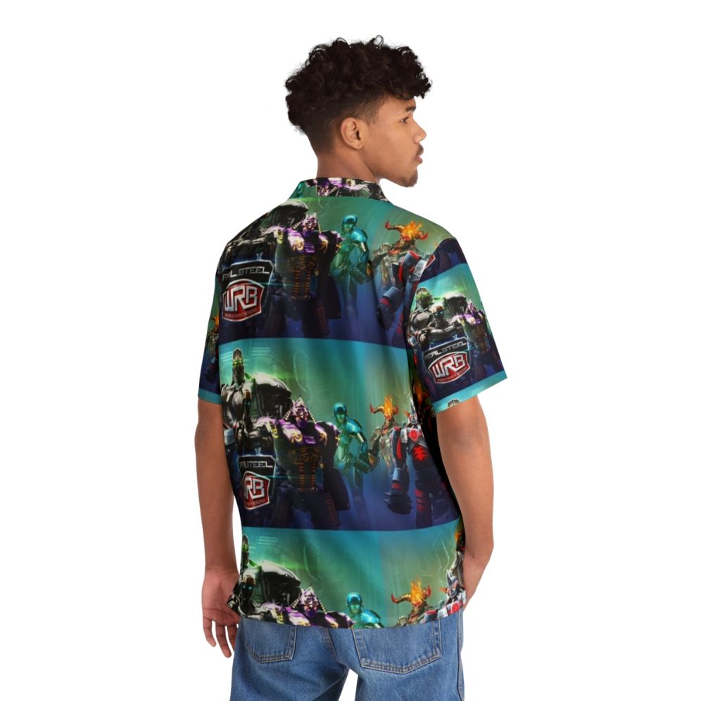 Real Steel Hawaiian Shirt for Gamers - People Back