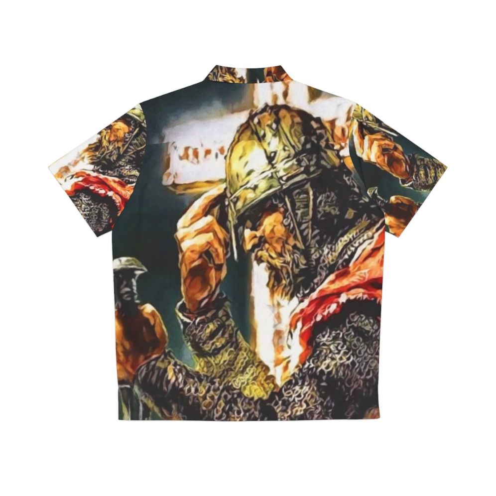 Crusader Knight Usyk Champion Hawaiian Shirt - Back