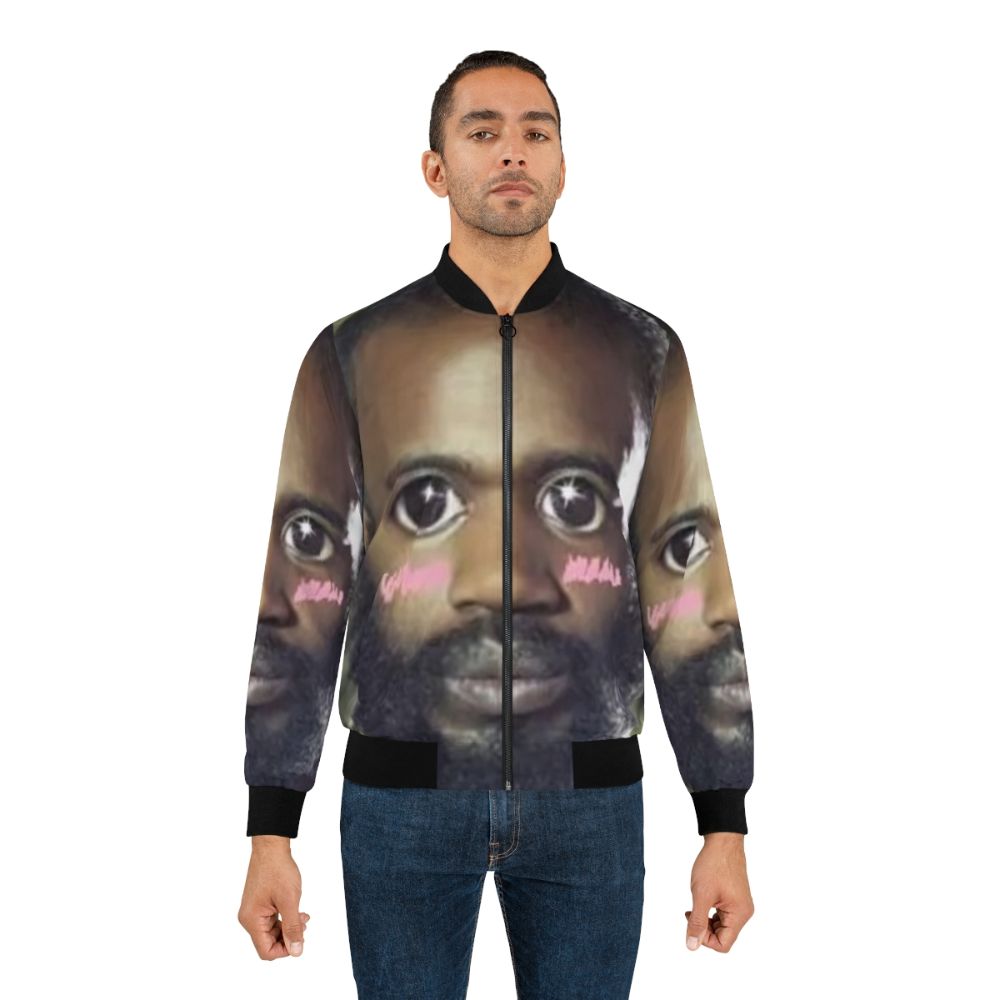 A kawaii-style bomber jacket featuring the death grips MC Ride character - Lifestyle