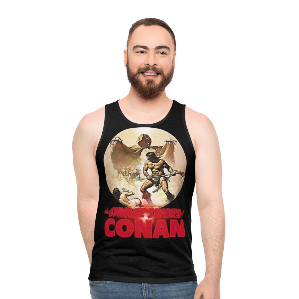 Unisex Conan the Barbarian Sword and Sorcery Tank Top - men