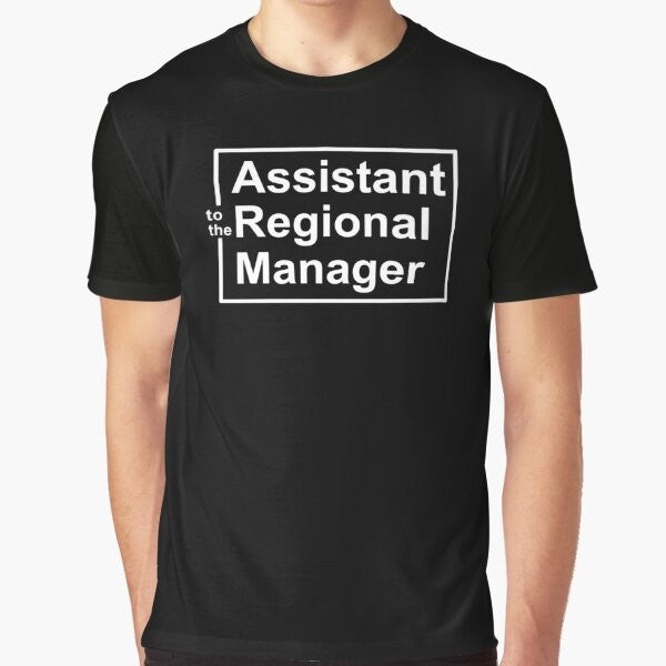 "Assistant to the Regional Manager" The Office Funny Graphic T-Shirt with Dwight Schrute and Michael Scott design