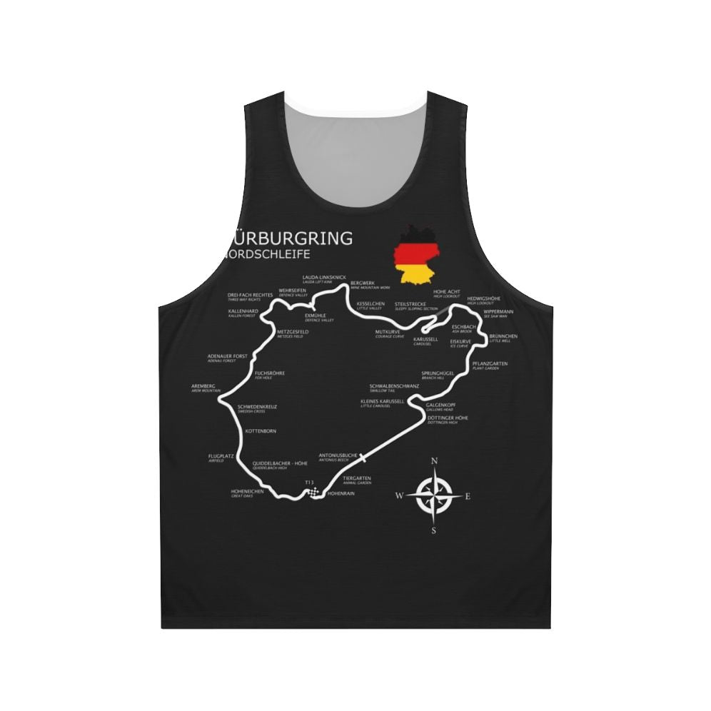 Nurburgring Nordschleife Formula 1 Racing Unisex Tank Top