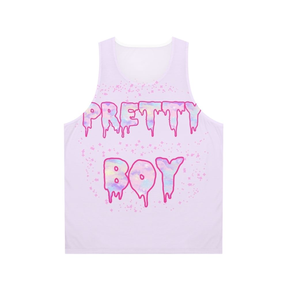 Unisex 'Pretty Boy' gender neutral tank top for the LGBTQ+ community