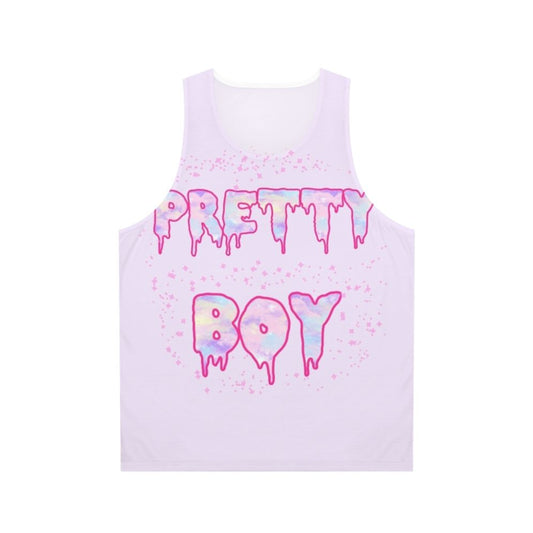 Unisex 'Pretty Boy' gender neutral tank top for the LGBTQ+ community