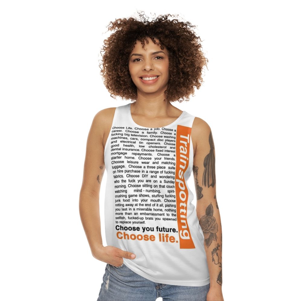 Trainspotting choose life unisex tank top - women