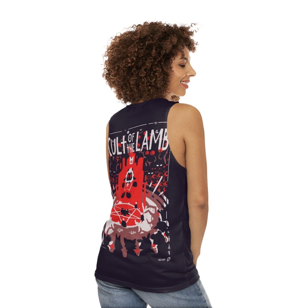 Cult of the Lamb unisex tank top - women back