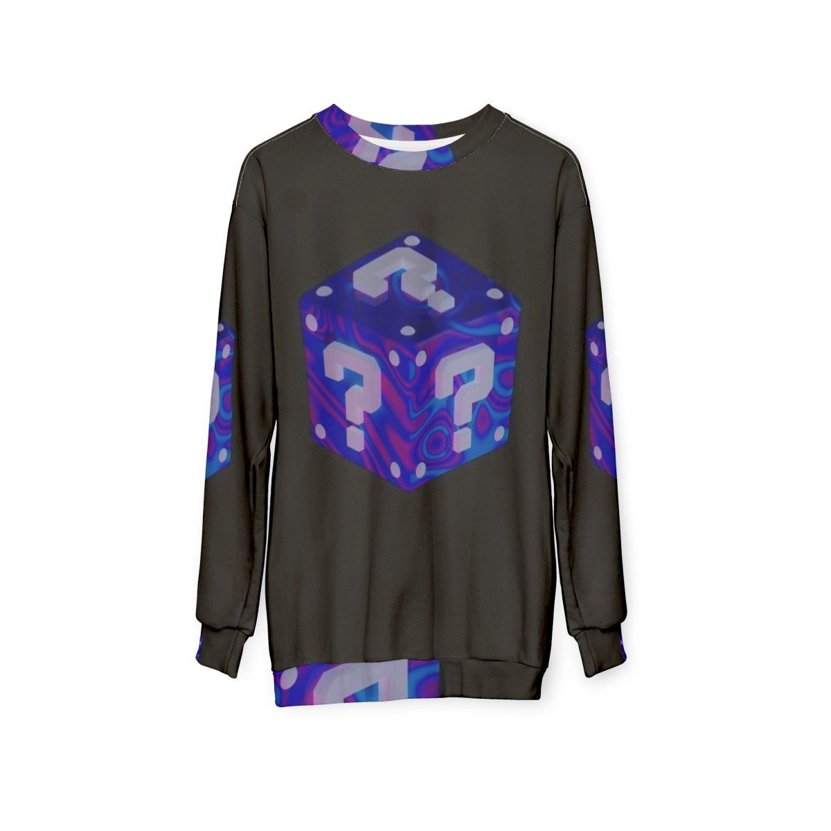 Trippy Mystery Box Sweatshirt - hanging