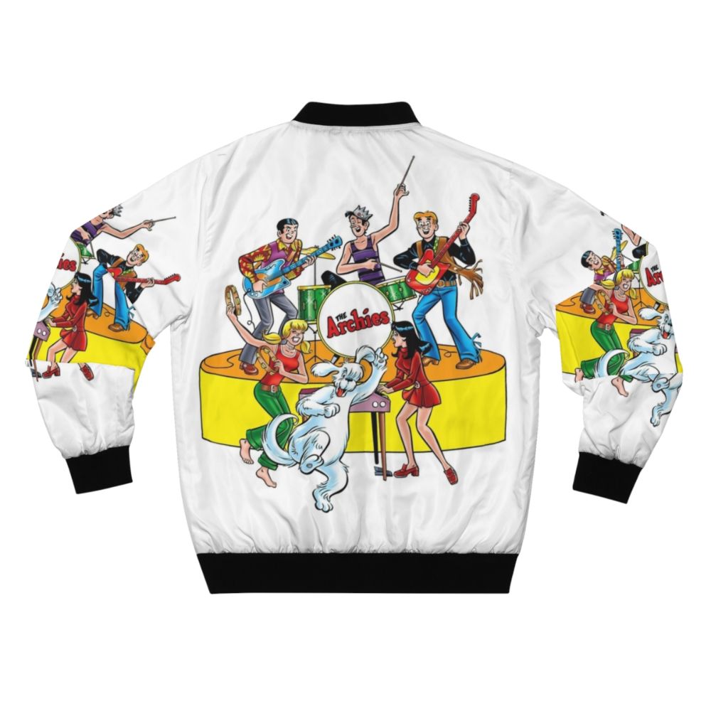 Archies Rock Stars Bomber Jacket with 1970s music band graphics - Back