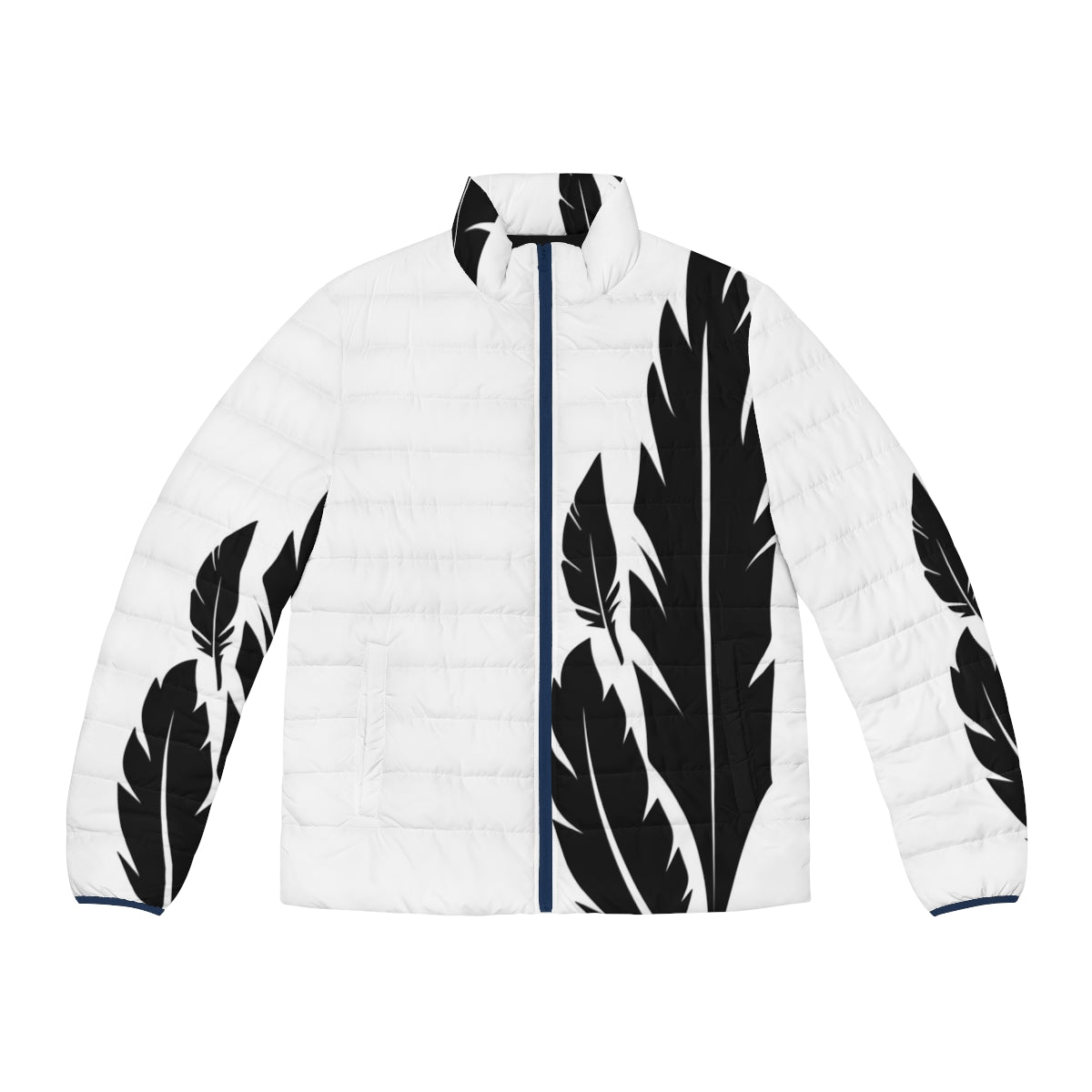 Hawkmoon Black and White Feathers Puffer Jacket for Destiny and Destiny 2 Players