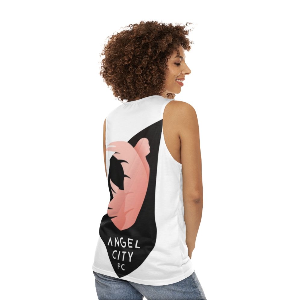 Empowering women's football tank top - women back