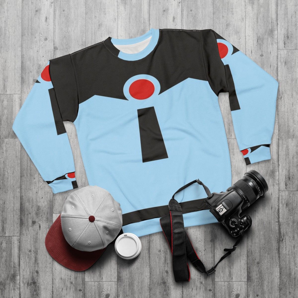 Vintage Mr. Incredible Superhero Sweatshirt - flat lay