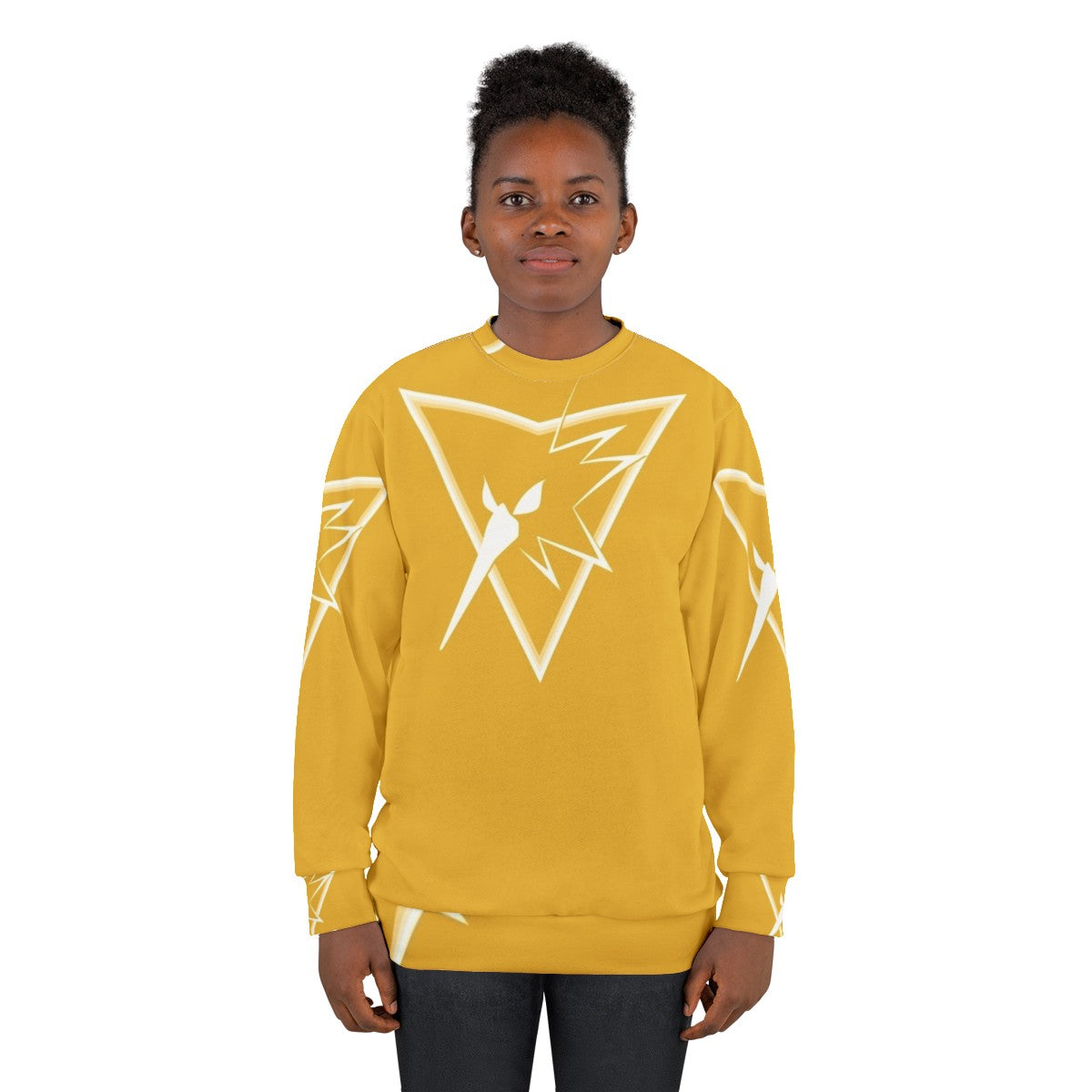 Team Instinct Zapdos Inspired Pokemon Go Sweatshirt - women