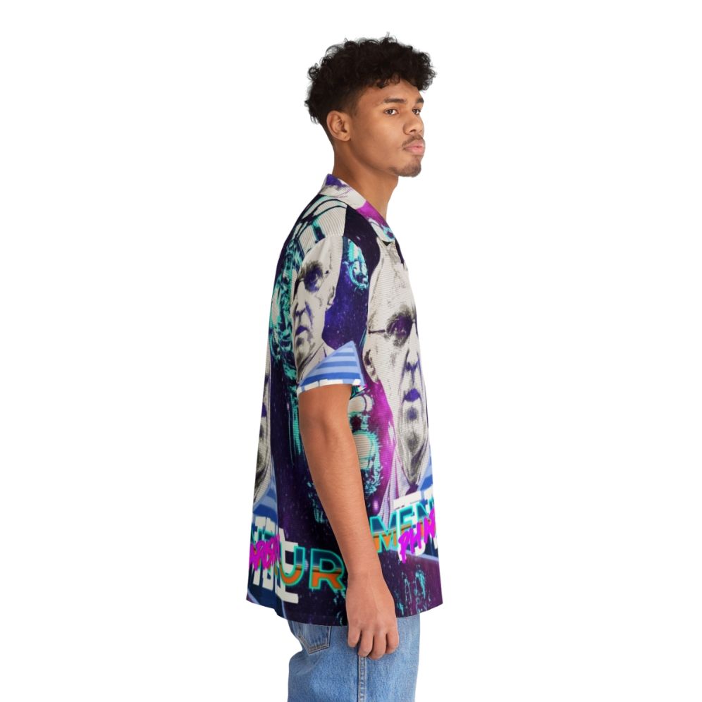 Vaporwave Hawaiian Shirt featuring Henry De Lesquen and Yugissou design - People Pight