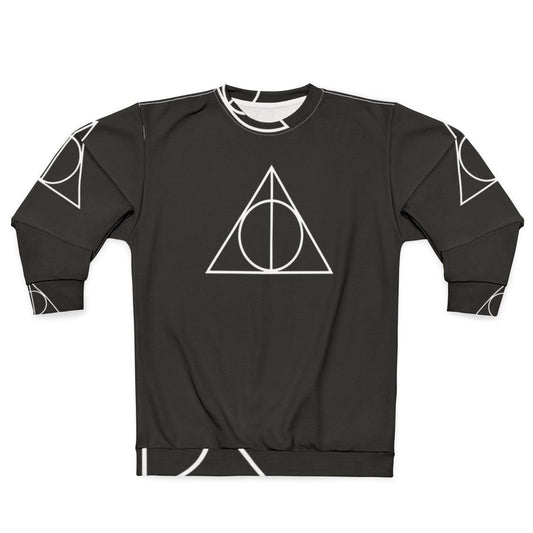 Deathly Hallows Sweatshirt featuring the iconic symbol from the Harry Potter series